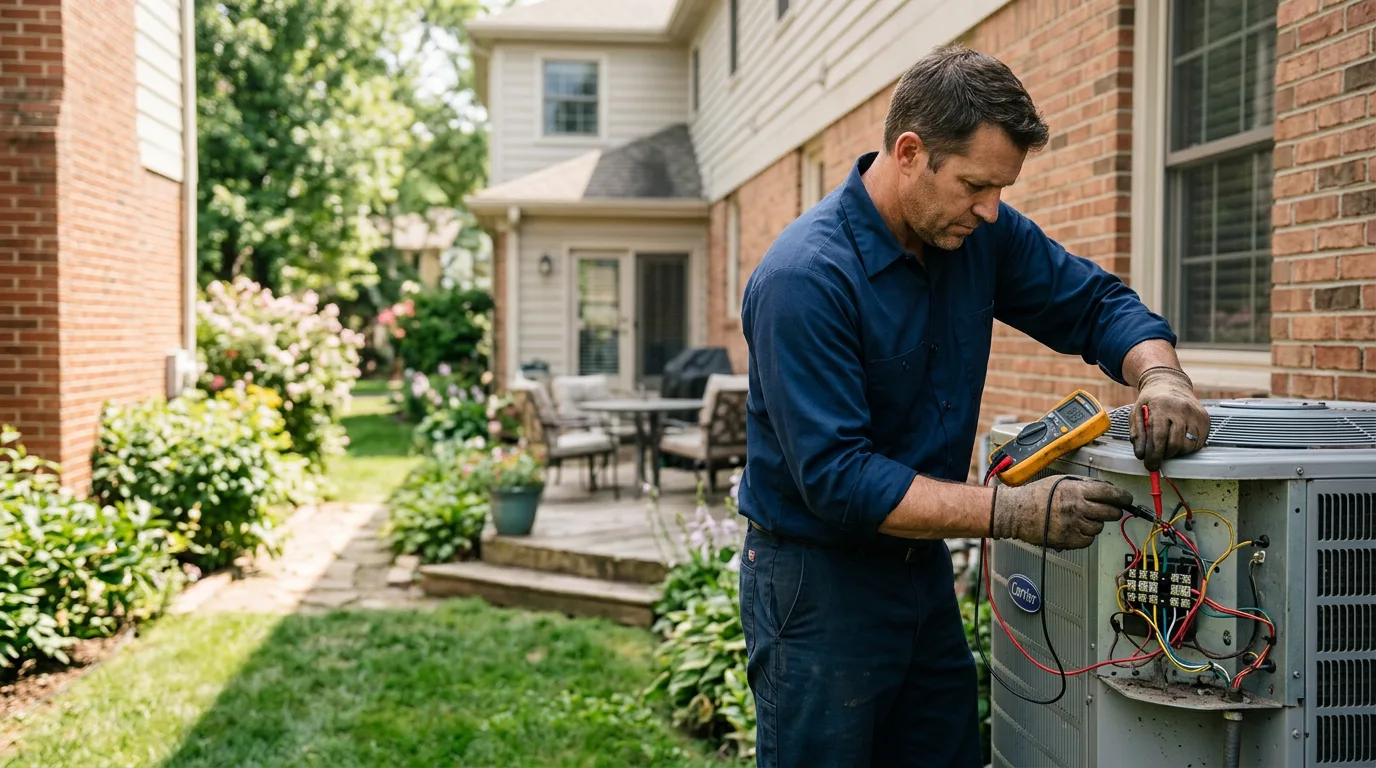 HVAC technician working near Hamilton, NY